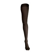JEBA™ Sheer Vibrance Thigh-High Stockings - Black